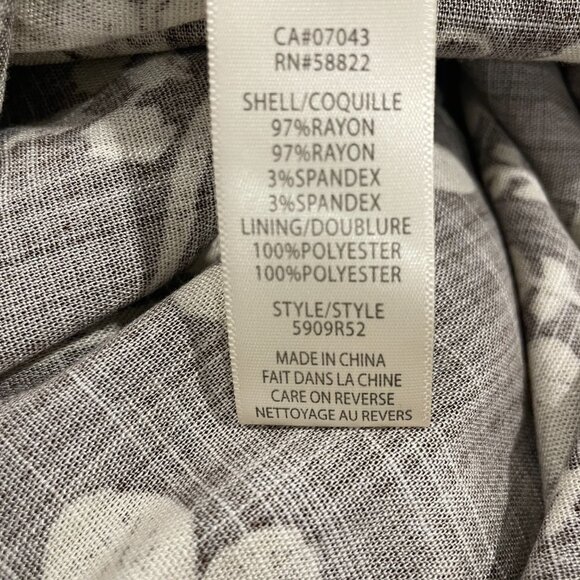 Max Studio Flowy Maxi Dress Brown White Floral Embroidery Festival Bohemian M - Picture 9 of 9